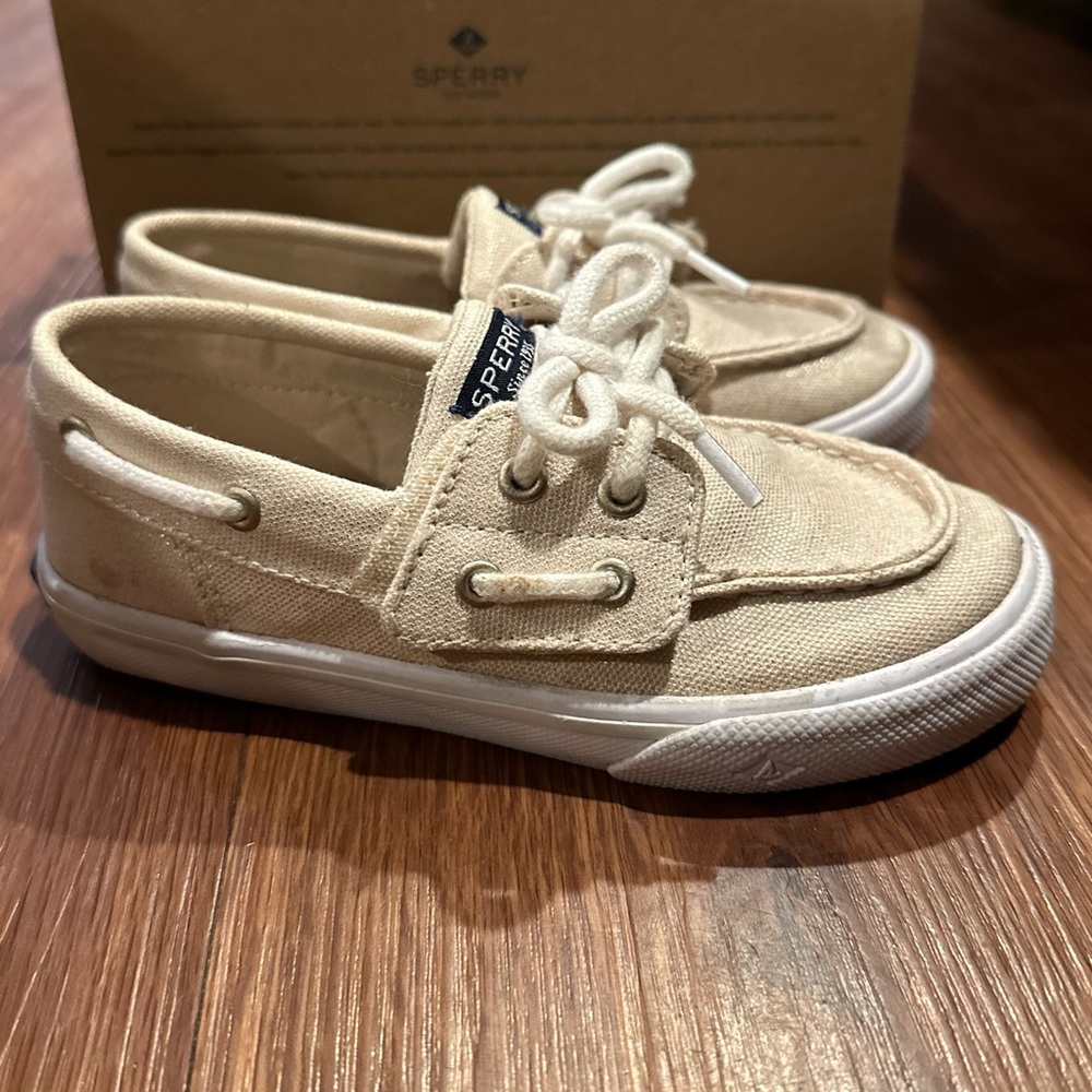 Sperry Bahama JR Gold Size 10.5